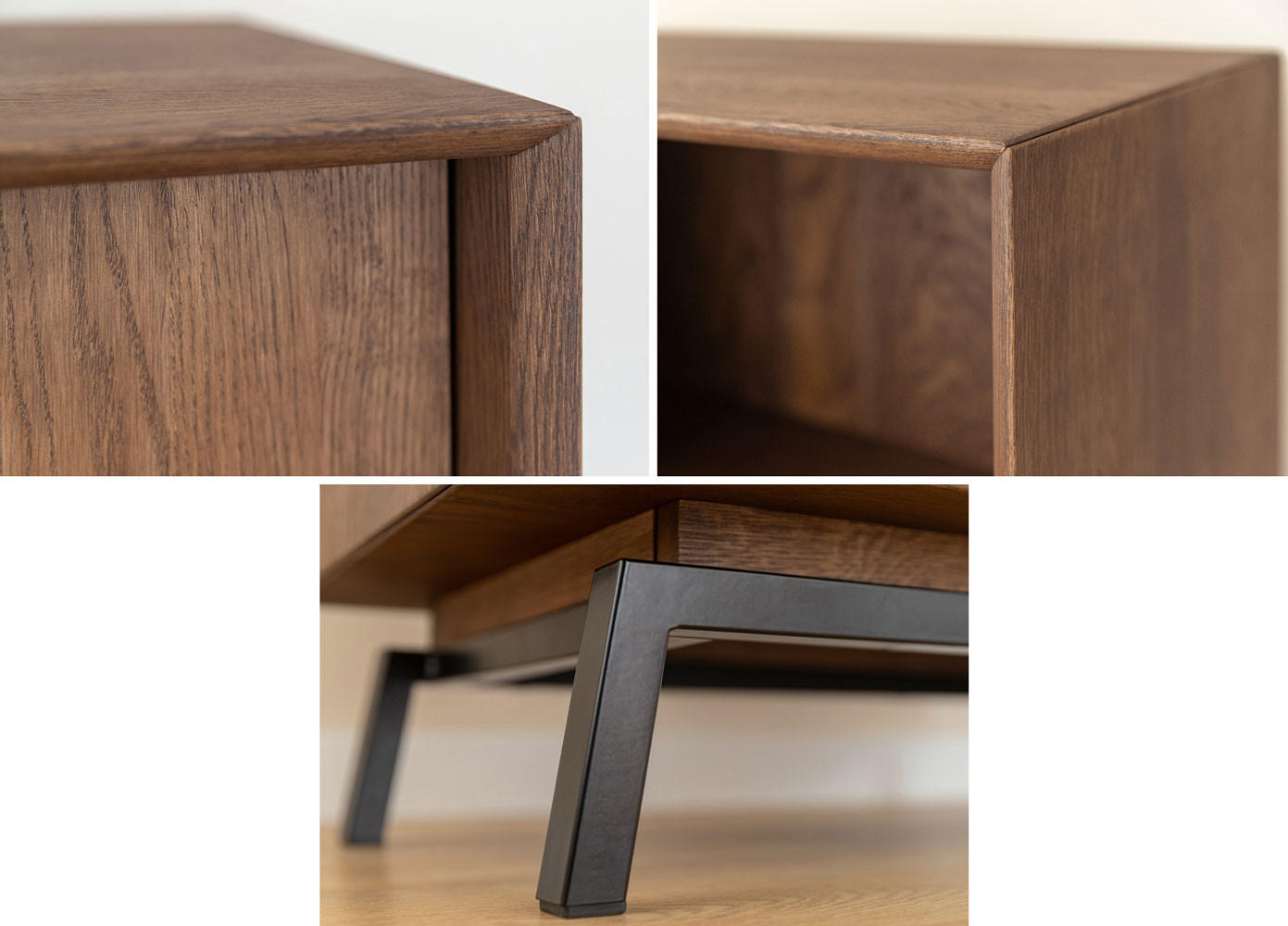 Thumbnail - Feldmann-Wohnen Lowboard, Dunkelbraun, Holz, 2 Fächer, Rechteckig, 200x52x50 cm, Wohnzimmer, Wohnwände, Lowboards, Lowbo...