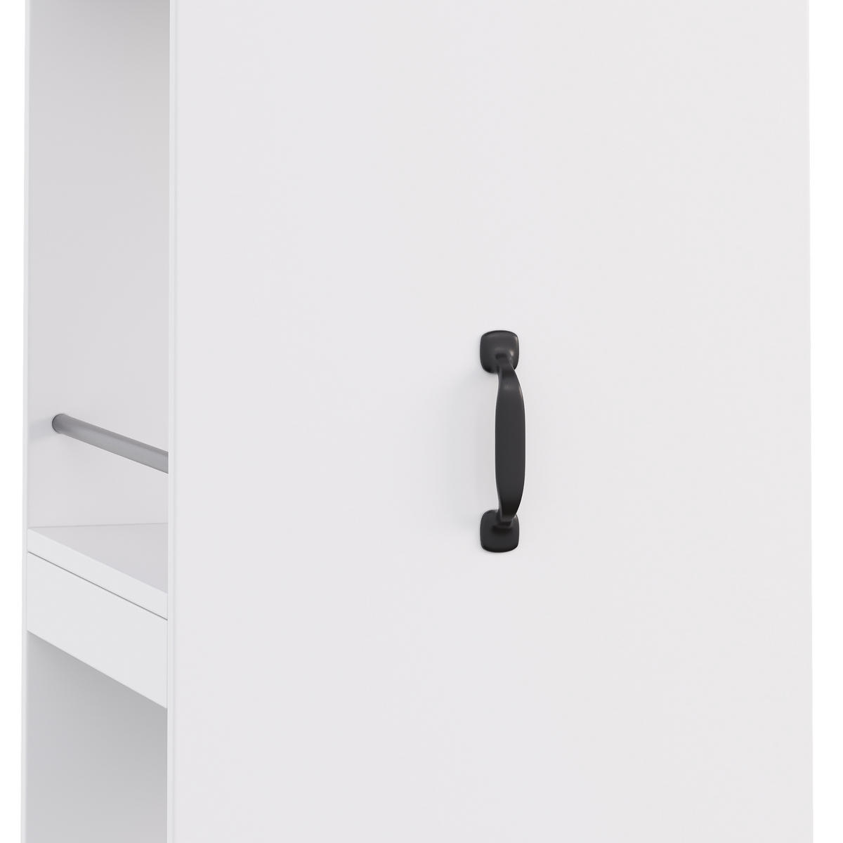 BÜCHERREGAL Hochregal 160cm mit Rollen Platzsparend Modern - Weiß, Holzwerkstoff (40/160.5/30cm) - FLIEKS
