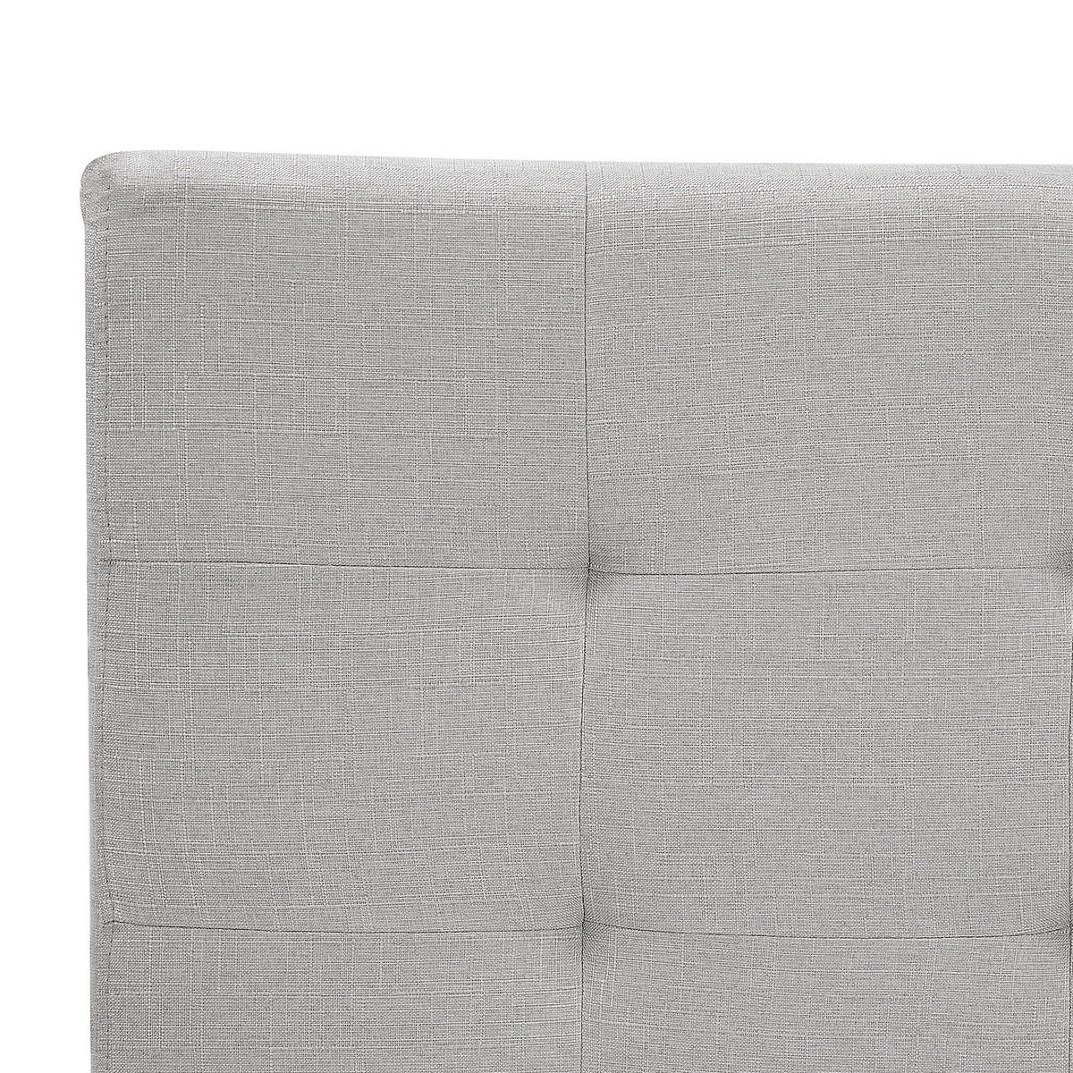 WASSERBETT 160x200 cm Grau La Rochelle - Hellgrau, Textil (160/200cm) - Beliani