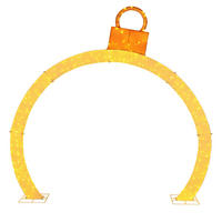 WEIHNACHTSBOGEN 313cm Warmweiß - Weiß, Metall (314/313/60cm) - COSTWAY