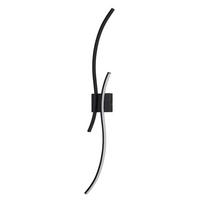 LED WANDLEUCHTE FRANKENHAUSEN II 101.5/13.5/4.9 cm - Schwarz, Metall (13.5/4.9/101.5cm) - Nettlife