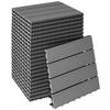 TERRASSENFLIESEN Tegulas,31 x 31 x 2,2 cm,grau - Grau, Kunststoff (31/31/2.2cm) - tectake