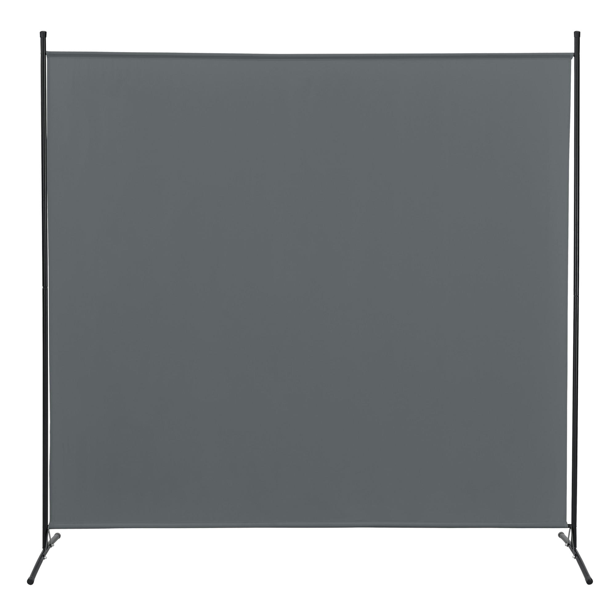 SICHTSCHUTZ Tarazona - Dunkelgrau, Textil/Metall (175/0.1cm) - [en.casa]
