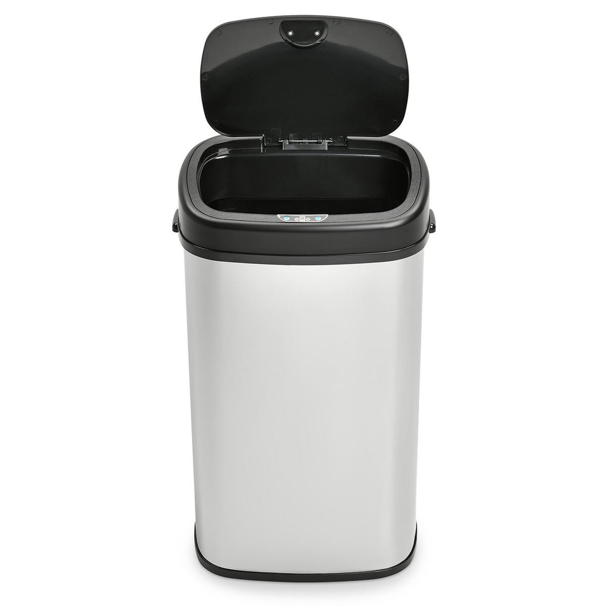 SENSORMÜLLEIMER 58L - Silberfarben, Metall (40/68/29cm) - SVITA