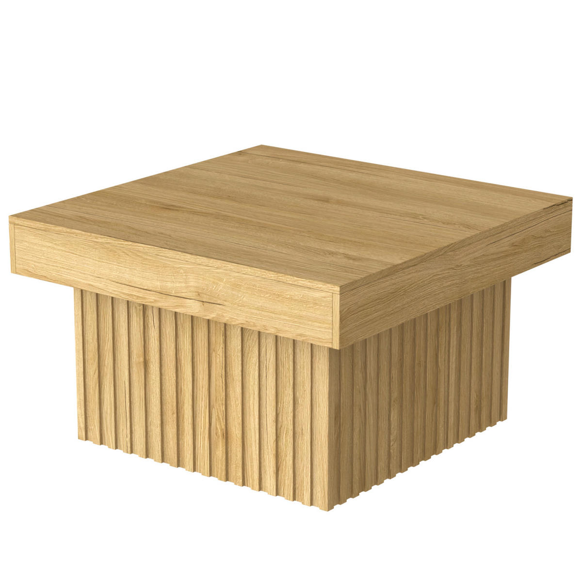 COUCHTISCH 79/79/46 cm in Natur aus MDF und Spanplatte–pflegeleicht und platzsparend - Naturfarben, Holzwerkstoff (79/79/46cm) - Flora Grace
