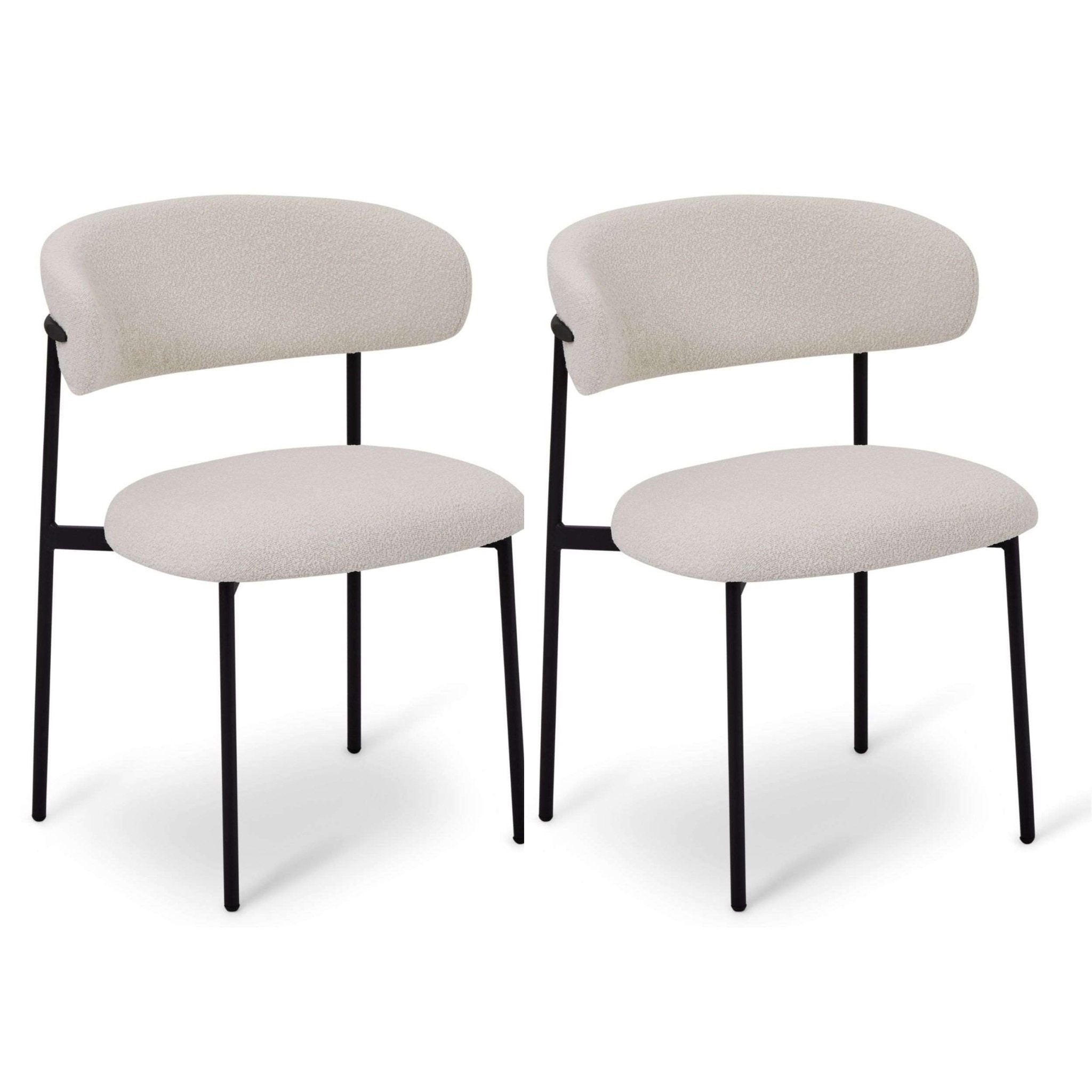 Furnhouse Stuhl-Set Weiß 55x70x55 cm