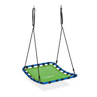 HOUPAČKA hnízdová zelená modrá 76x103 cm - zelená barva, kov/plast (76/160/103cm) - Relaxdays