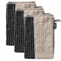WASCHLAPPEN Unisex Signature Lines Braun 3er Pack Baumwolle - Braun, Textil (16/22cm) - Joop!