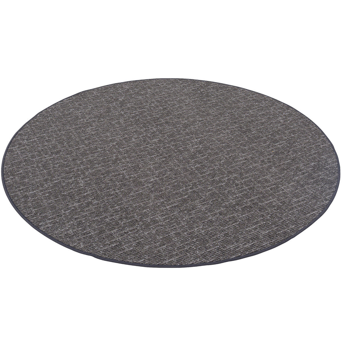 SCHLINGEN DESIGNER TEPPICH NIVA RUND - Anthrazit, Textil (133/133cm) - Snapstyle