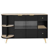 SIDEBOARD Schwarz 130/40/65 cm - Schwarz, Holzwerkstoff (40/65/130cm) - Urban Meuble
