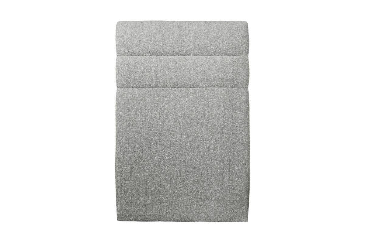 KOPFTEIL Modell Linien – Grauer Bouclé-Stoff 90 cm - Beige/Grau, Karton/Holz (90/120/10cm) - Sommeil de Plomb