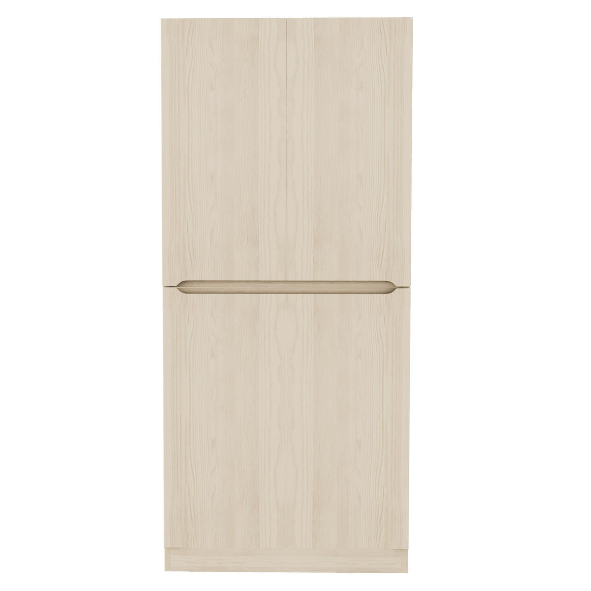 KLEIDERSCHRANK 70/40/170 cm holzfarben aus Holz mit 2 Türen und Fächern - Naturfarben, Holz (70/170/40cm) - OKWISH