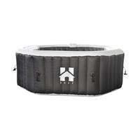 WHIRLPOOL DROP - Schwarz, Kunststoff (185/65/185cm) - Home Deluxe