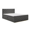 BOXBETT Montego 160x200 Anthracite - Anthrazit, Holz/Textil (160/200cm) - Graingold