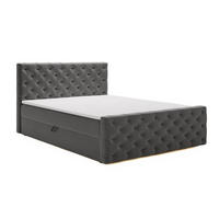 BOXBETT Montego 180x200 Anthracite - Anthrazit, Holz/Textil (180/200cm) - Graingold