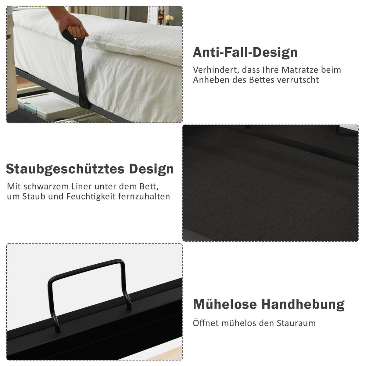 POLSTERBETT 90/200 cm Beige aus Baumwoll-Leinen mit LED und Ladefunktion - Beige, Textil (90/200cm) - OKMYHOME