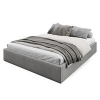 POLSTERBETT 160x200cm Bett mit Stauraum Lattenrost Grau - Grau, Holz/Holzwerkstoff (160/200cm) - Muralo