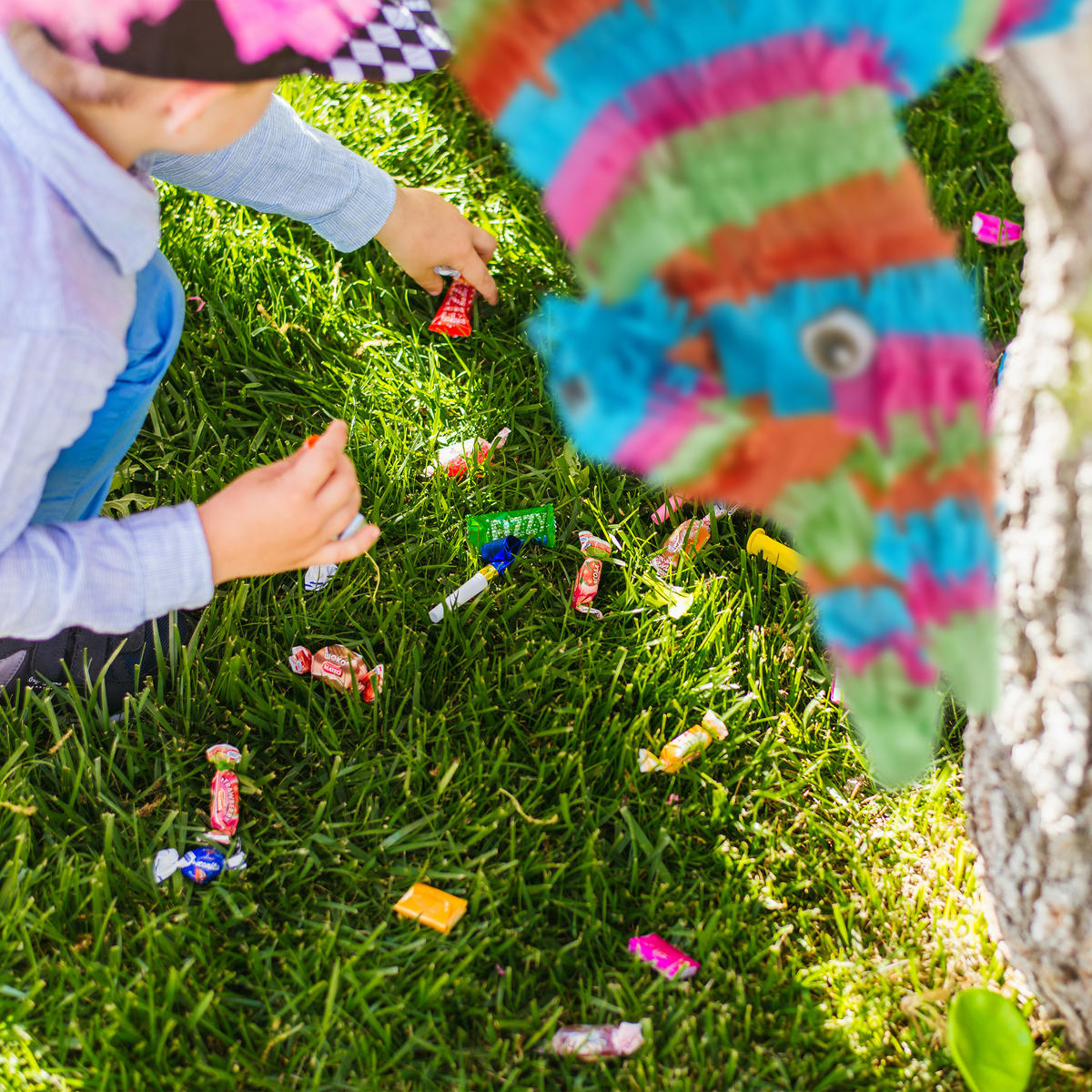 PINATA Esel - Multicolor, Papier/Wellpappe (16/54/42cm) - Relaxdays