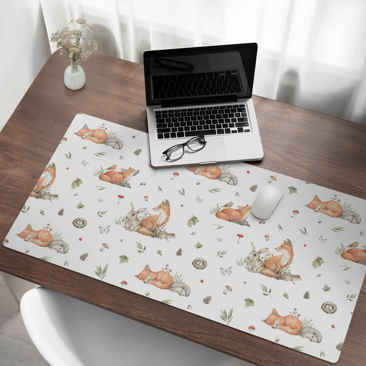 SCHREIBTISCHUNTERLAGE 120x60 cm Bunt - Rot/Weiß, Kunststoff (1.6/120/60cm) - Wallfluent