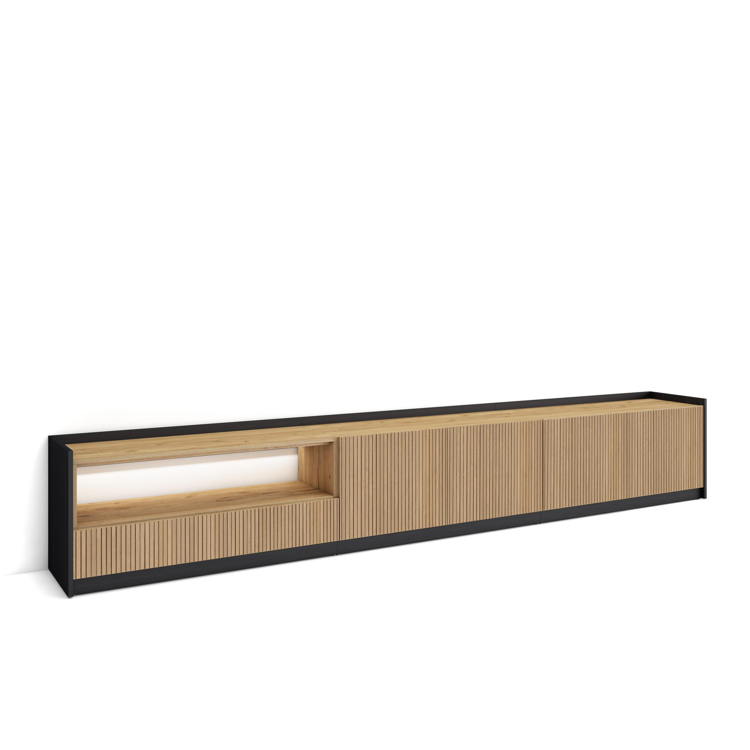 Skraut Home Lowboard, Eiche 310x50x37 cm