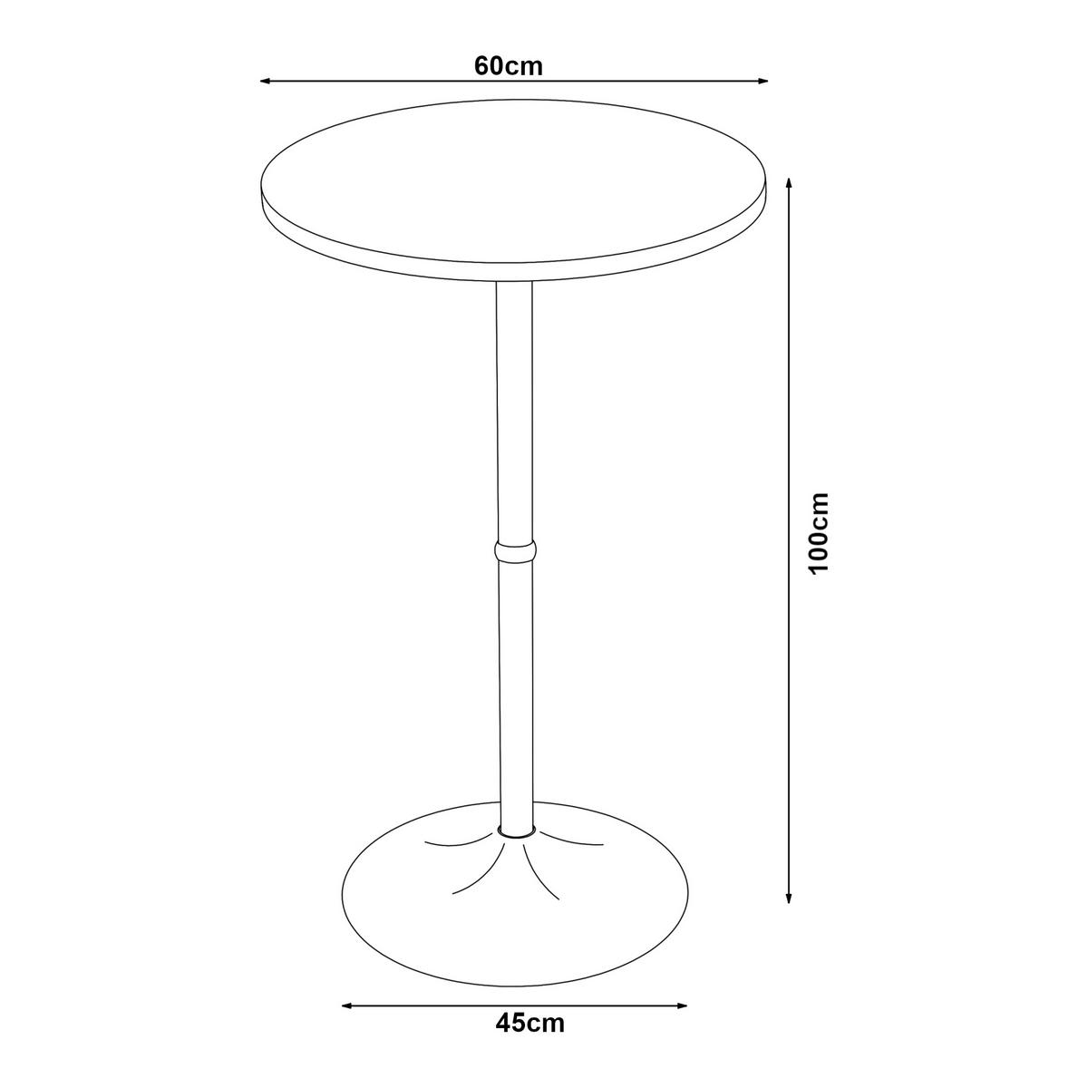 BARTISCH Vantaa - Walnussfarben/Schwarz, Holzwerkstoff/Metall (60/100/60cm) - [en.casa]
