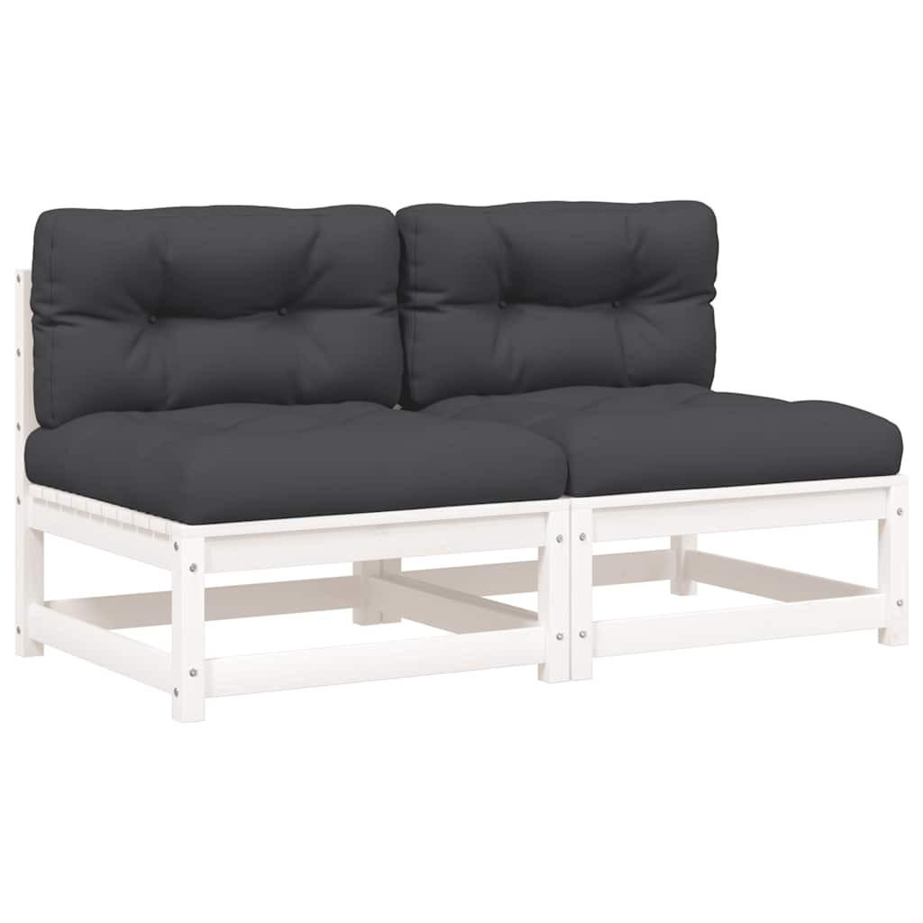 GARTENSOFA XYVOM 70/67/70 cm （2-SITZER） - Weiß, Holz (70/67/70cm) - ZMH