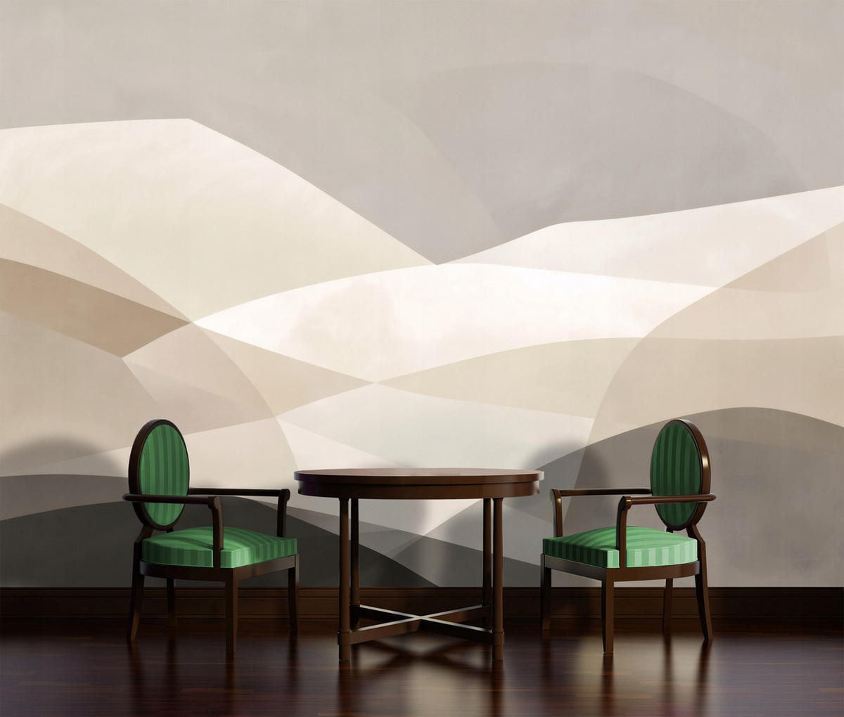 FOTOTAPETE Abstrakt Boho Beige 150x105 cm - Multicolor, Papier (150/105cm) - Wallarena