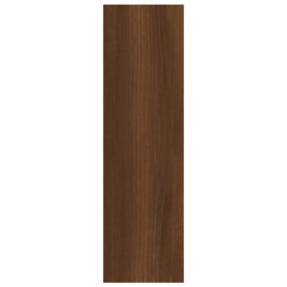 WANDREGAL mit 7 Offenen Fächern 75/16/55 cm aus Holzwerkstoff Braun Eichen-Optik Dekor - Dunkelbraun, Holz (75/55/16cm) - vidaXL