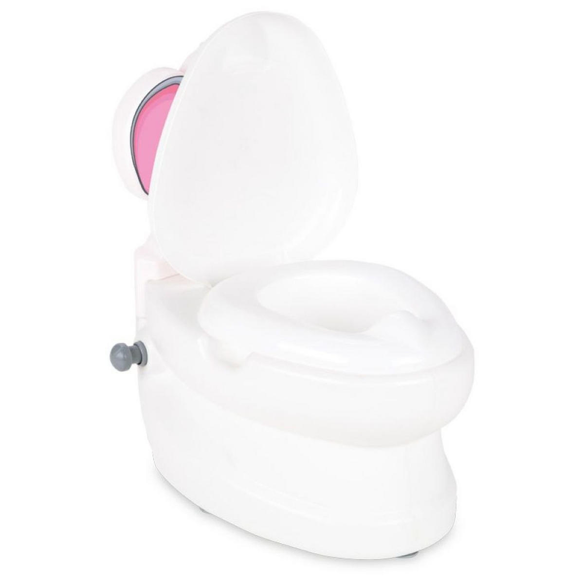 TÖPFCHEN Elefant 07566 Musik weiß Licht, Toilettenpapierhalter, Behälter, Deckel, 5-Punkt-Basis - Weiß, Kunststoff (27/41cm) - Pilsan