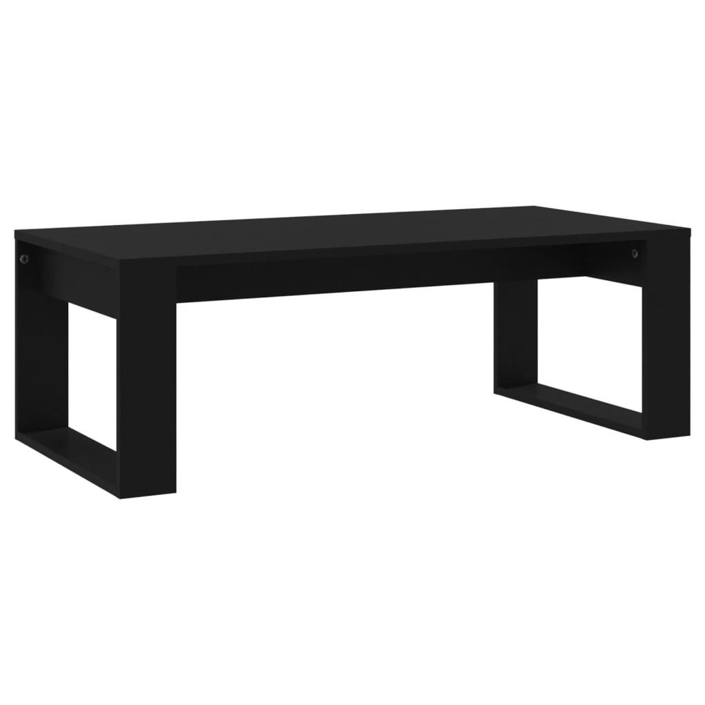 COUCHTISCH Schwarz 102x50x35 cm Holzwerkstoff - Schwarz, Holzwerkstoff (50/102/35cm) - furnicato
