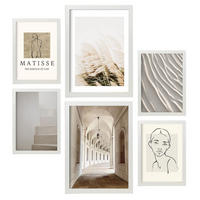 POSTER Set Mit 6 Matisse A3 & A4 Weißer Rahmen - Weiß, Papier (29/3cm) - Nacnic