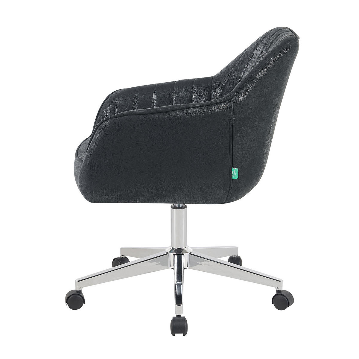 BÜROSTUHL Mika-Noel - Chromfarben/Schwarz, Textil/Metall (60/79/61cm) - DUBI Möbel
