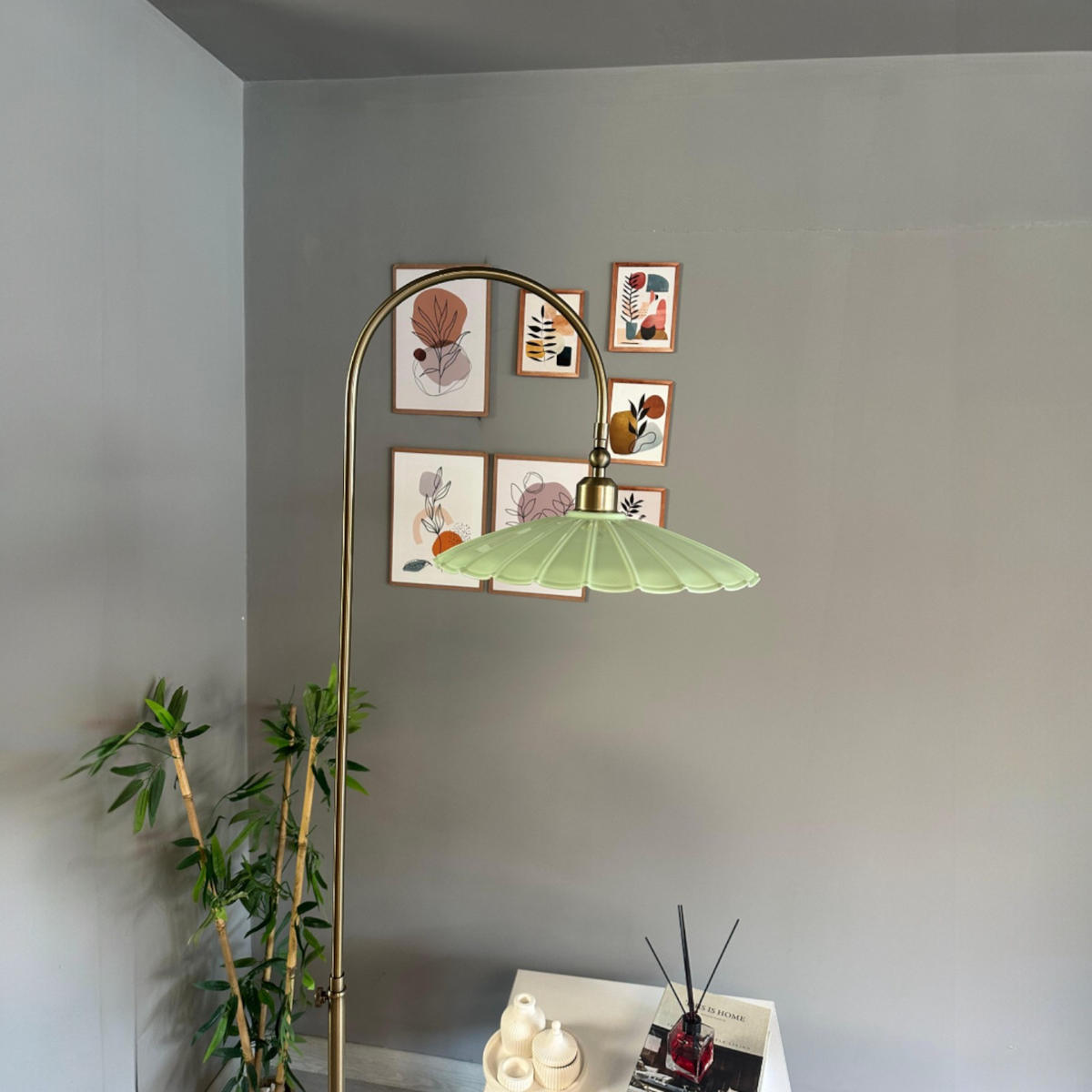 STEHLAMPE Axelor 170 Cm - Mintgrün, Metall (30/30/169cm) - Bamyum