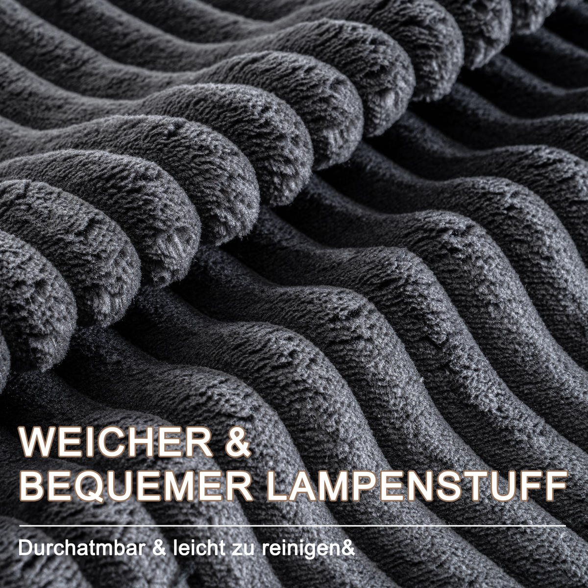 WOHNLANDSCHAFT Cord Grau mit Schlaffunktion und mit Kissen - Grau, Textil (332/88/156cm) - WISHDOR