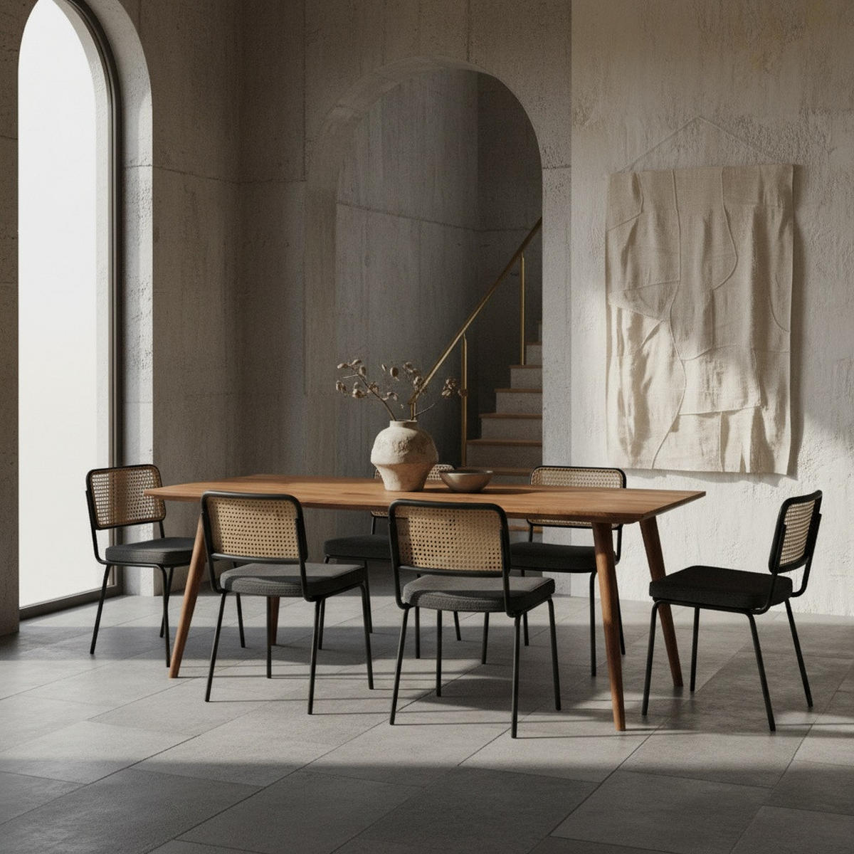 ESSTISCH Massivholz Braun Landhausstil Handgefertigt, Braun 120x60x76 cm - Braun, Holz (60/120/76cm) - KADIMA DESIGN