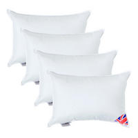 FÜLLKISSEN 4er-Set – 30/40 cm, Super-Mikrofaser - Weiß, Textil (30/40cm) - Homescapes