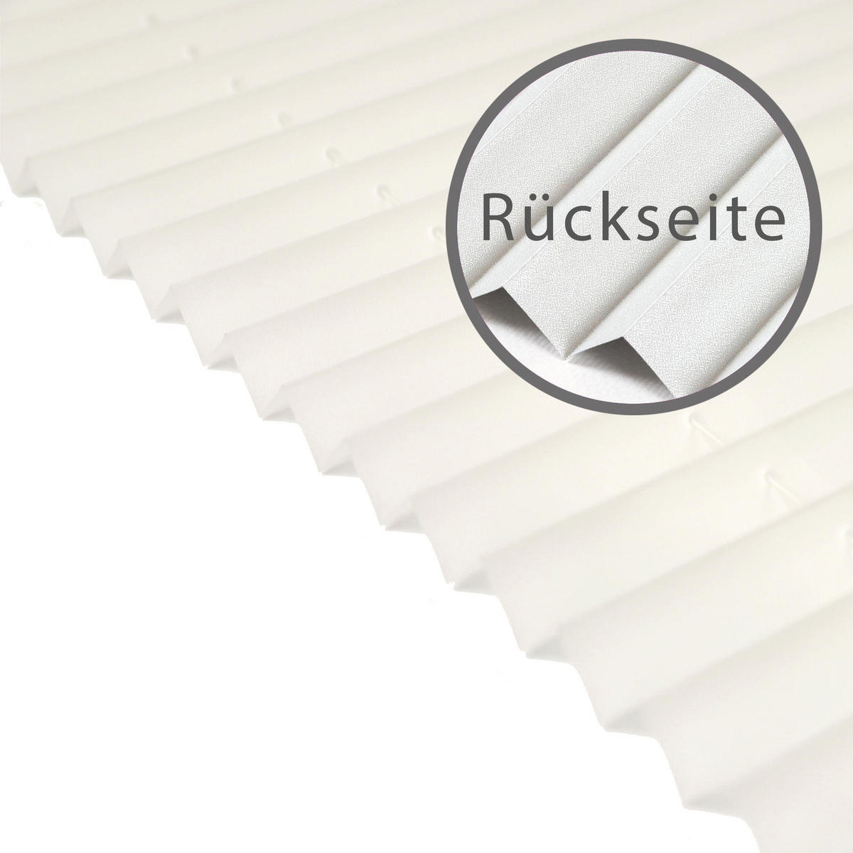 PLISSEE Thermo Basic 75 x 210cm Klemmfix ohne Bohren - Creme, Textil (75/210/210cm) - Deco-Raum