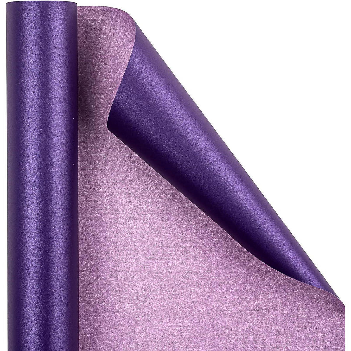 GESCHENKPAPIER Violett Matt Perlig 43,2 cm x 10 m - Lila, Papier (43.2/0.1/1000cm)