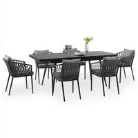 GARTENMÖBELSET SUNNY - Grau, Metall - IDIMEX