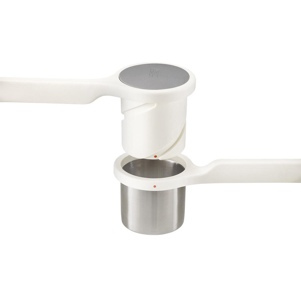 PÜREEQUETSCHMASCHINE Kartoffelpresse Helix - Weiß, Metall (10/10/27cm) - Kela