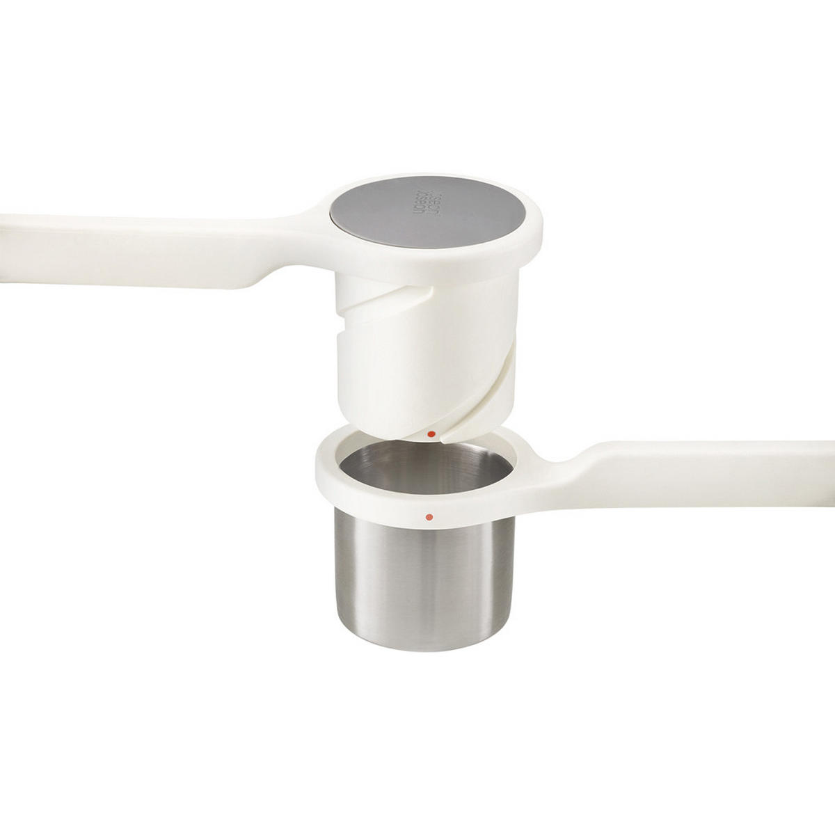 PÜREEQUETSCHMASCHINE Kartoffelpresse Helix - Weiß, Metall (10/10/27cm) - Kela