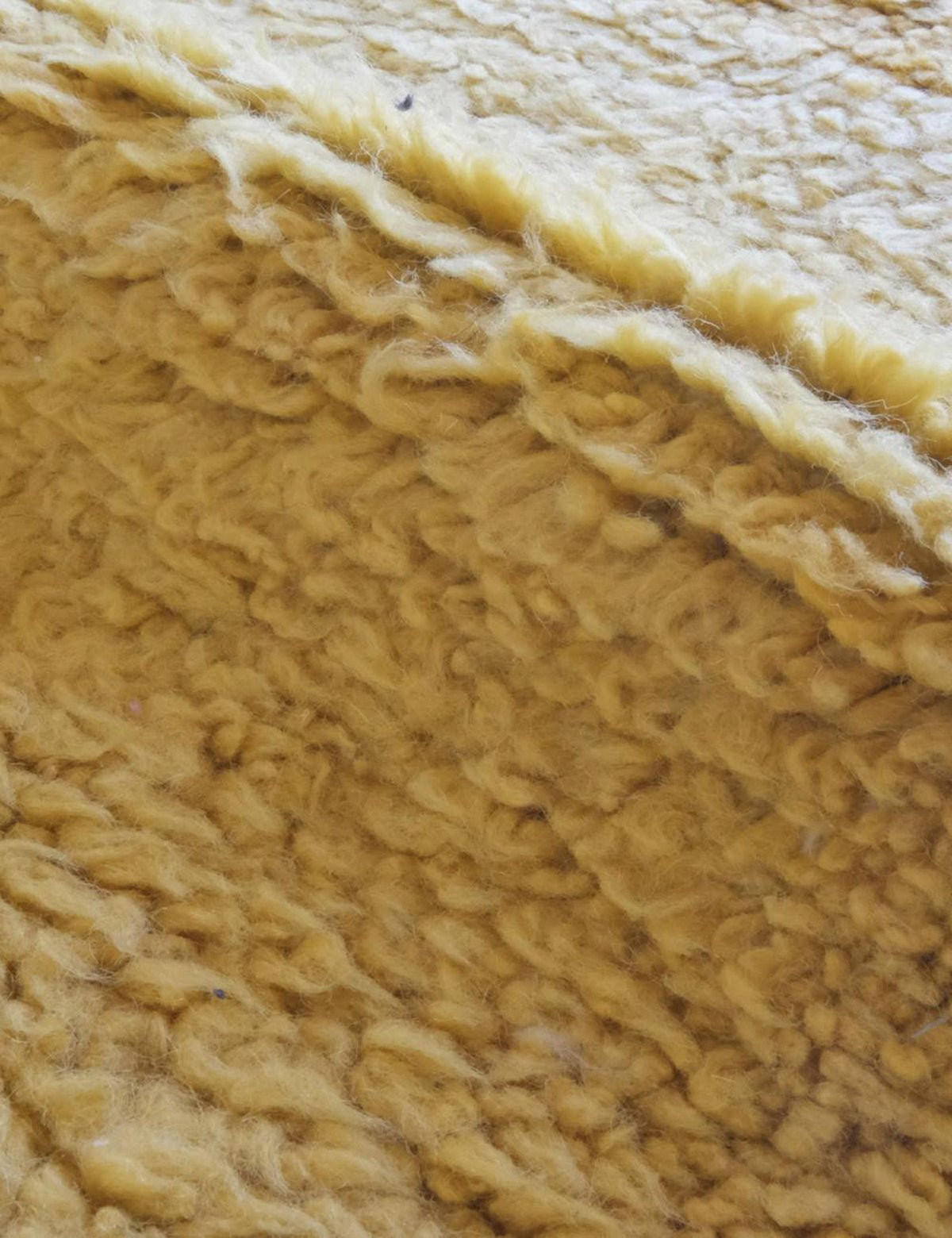 BERBERTEPPICH grafisch und modern aus Wolle 200x 300 cm - Gelb, Naturmaterialien (200/300cm) - AFK Living