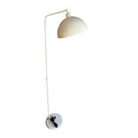 STEHLAMPE Norek aus Metall mit E27, verstellbarer Lampenschirm - Weiß, Metall (37/37/169cm) - Bamyum
