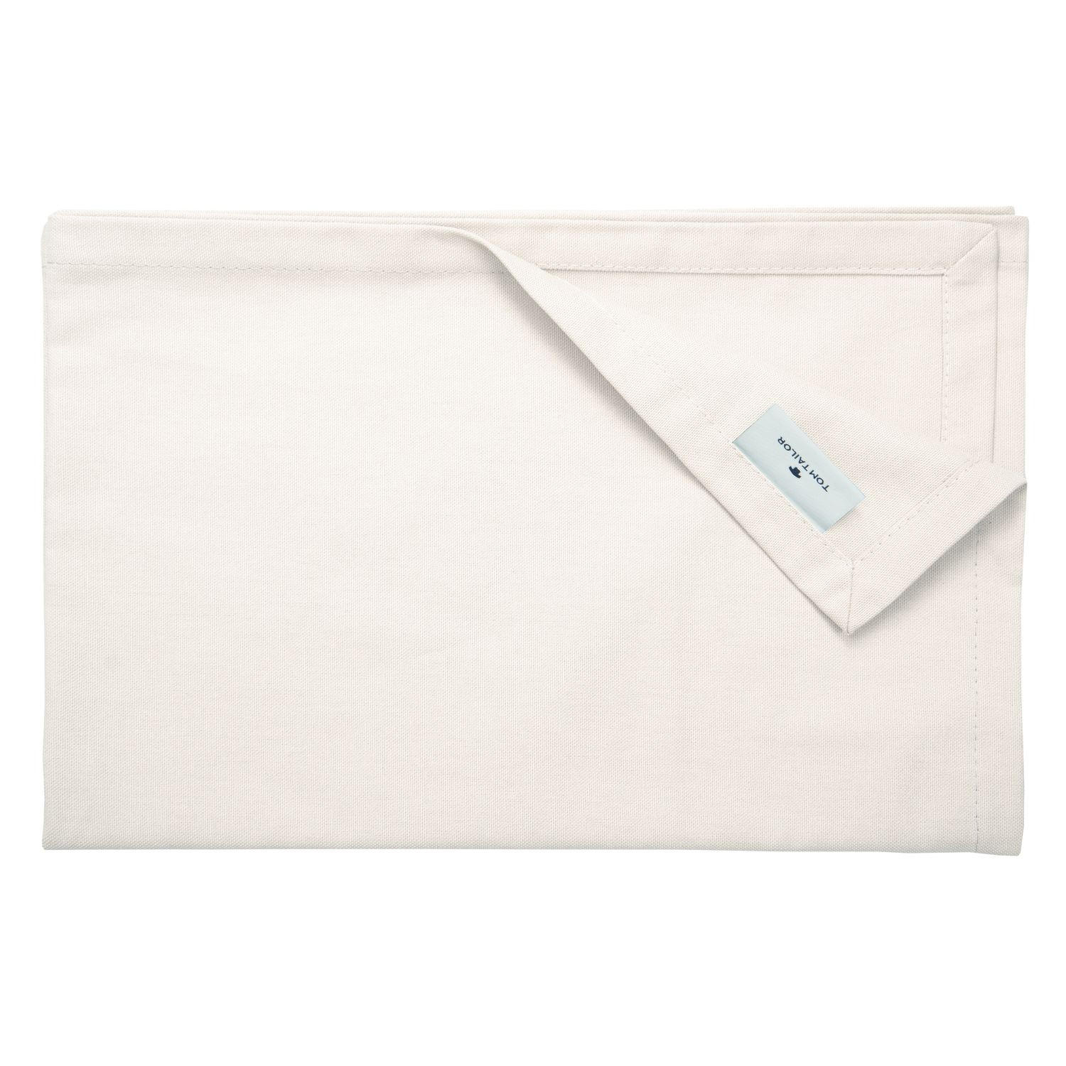 TISCHLÄUFER IN LEINENOPTIK DOVE Blickdicht - Zwetschgefarben, Textil (150/50/0.5cm) - Tom Tailor