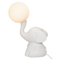 NACHTTISCHLAMPE Elefant Jumbo 31 cm - Weiß, Keramik (13/22.5/31cm)