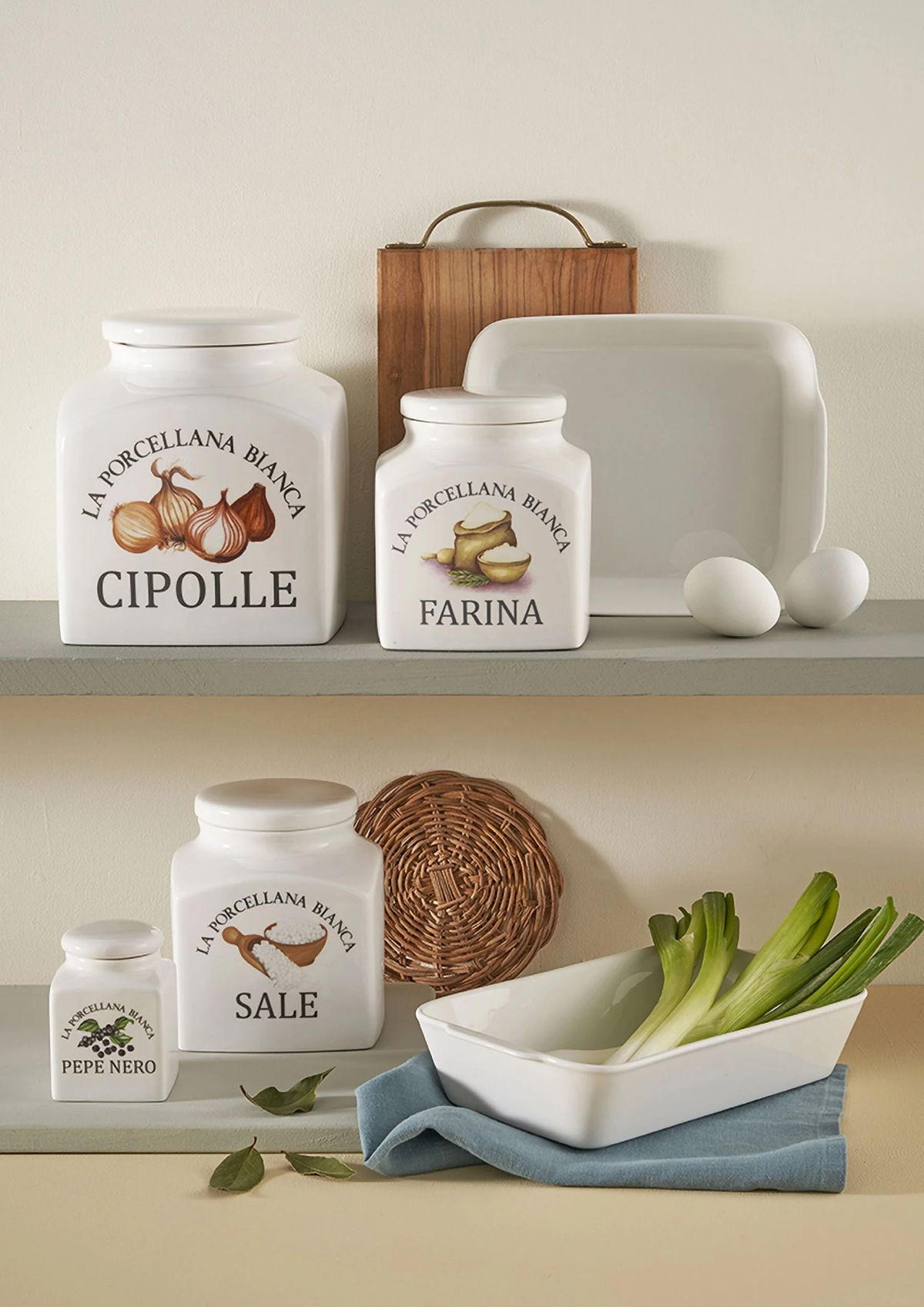 VORRATSDOSE Cipolle 3,5 l - Multicolor, Keramik (18/27.5/18cm) - La Porcellana Bianca