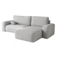 ECKSOFA Hellgrau ILO Mit Schlaffunktion Und Bettkasten - Grau, Textil (282/177cm) - Sepro Meble