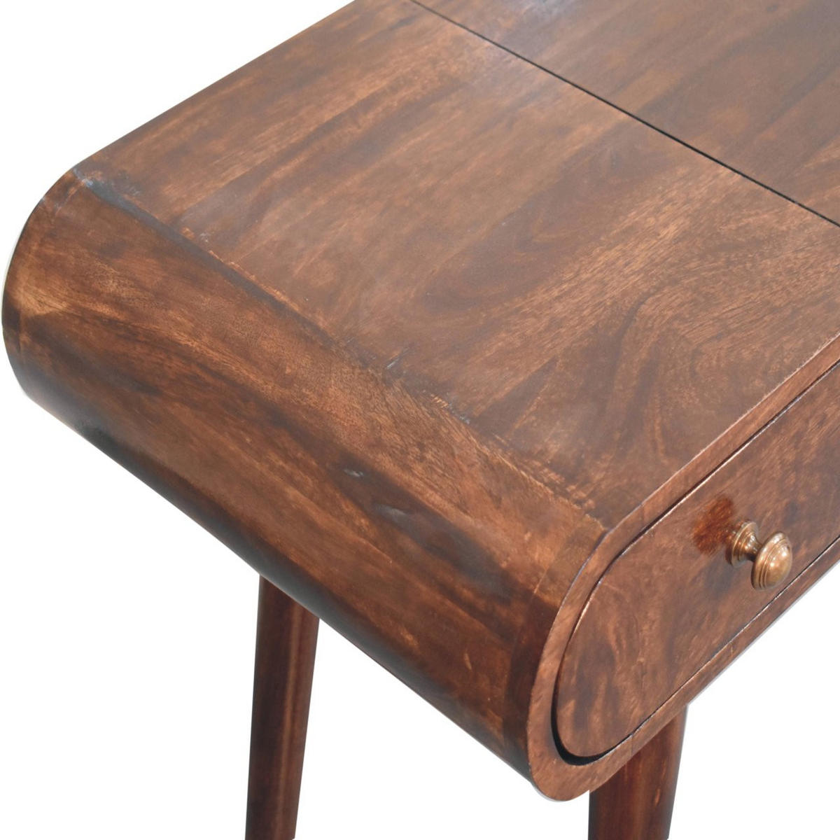 TOALETNA MIZICA v zaključku California Walnut z zložljivim ogledalom - hnedá, drevo (40/80/100cm) - Artisan Furniture