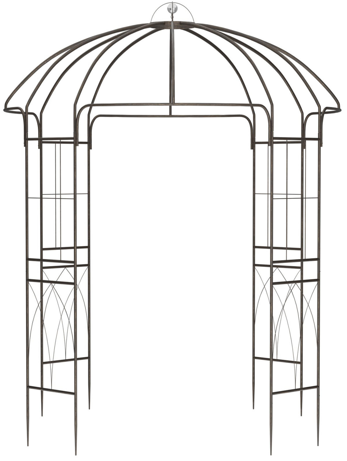 PAVILLON 200/200/270 cm Metall Bronze - Bronzefarben, Metall (200/270/200cm) - CLP