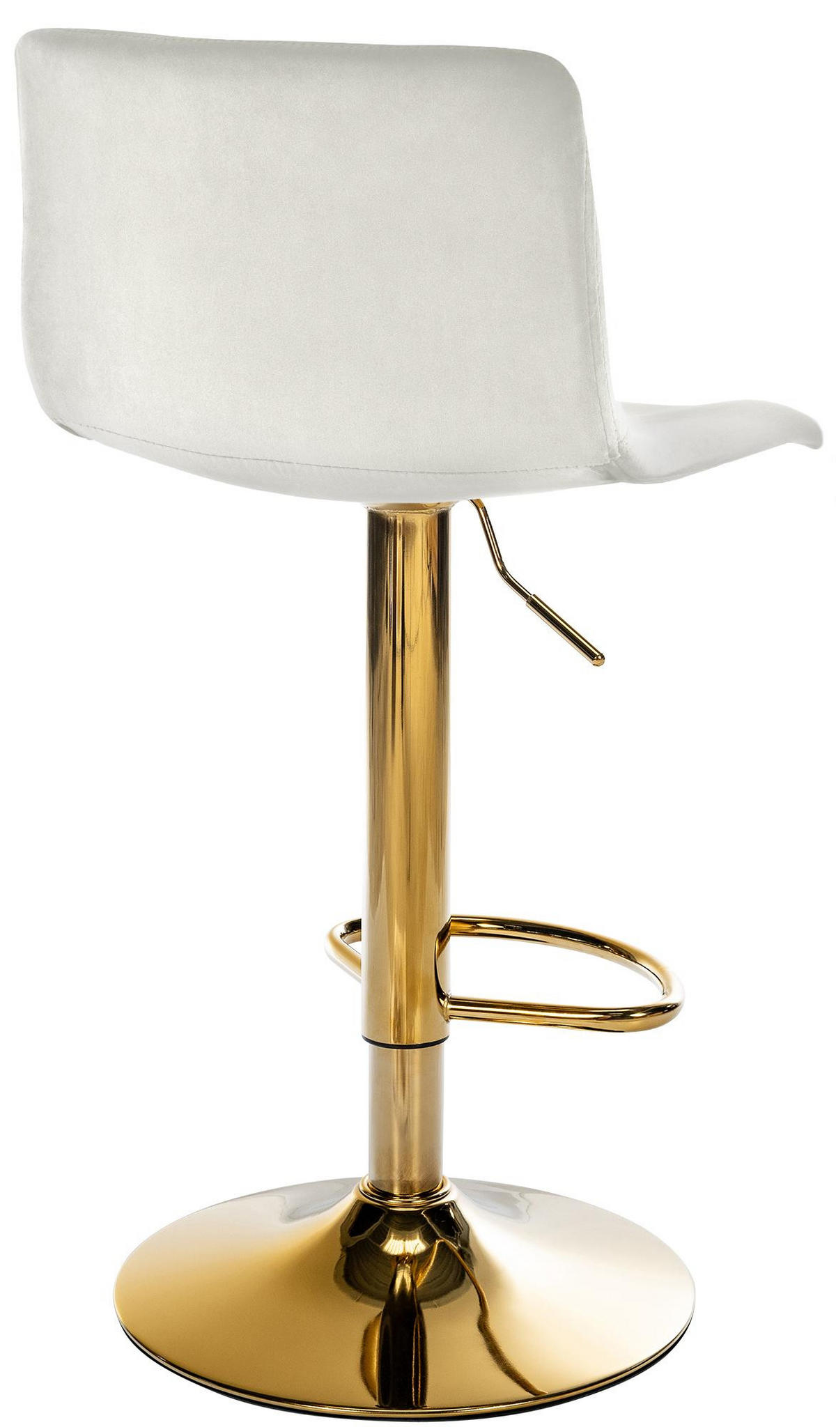 BARHOCKER Samt Creme - Creme, Textil (39/83/36cm) - CLP